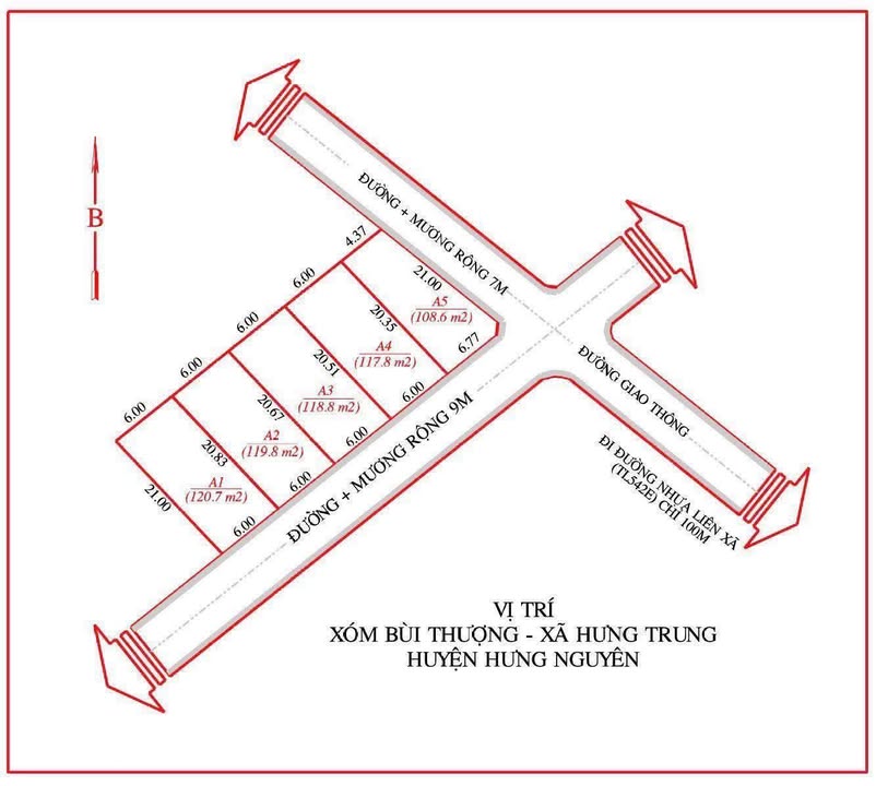 Đất nền Hưng Trung 120m² giá 900 triệu - Cơ hội đầu tư tuyệt vời!