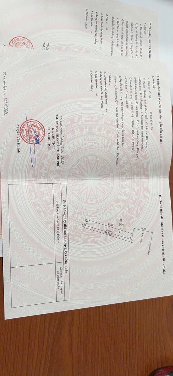 Đất nền Chí Linh, Hải Dương 180m² giá 3 tỷ - Kinh doanh thuận lợi!