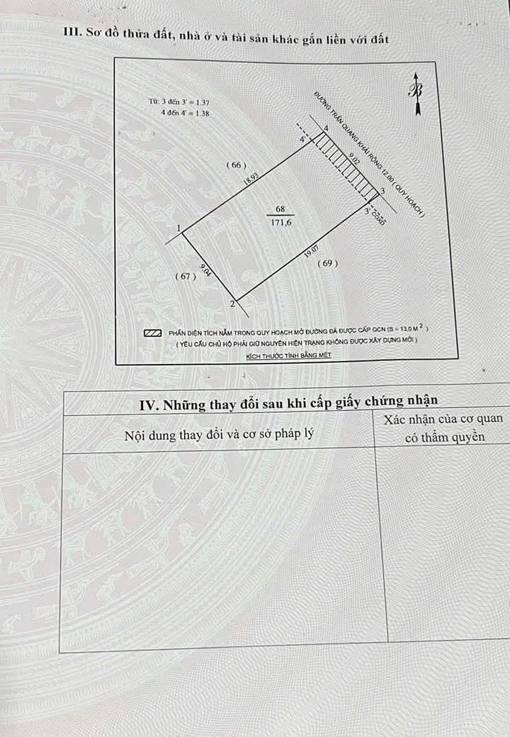 Bán đất mặt đường Trần Quang Khải, phường Hà Huy Tập, 171.6m² - Đầu tư sinh lời ngay!