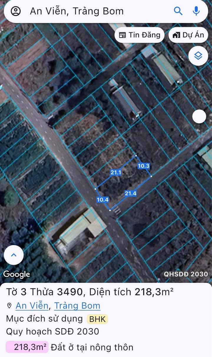 Đất nền Trảng Bom Đồng Nai 218.3m² giá 2 tỷ - Sổ đỏ chính chủ, đầu tư sinh lời!