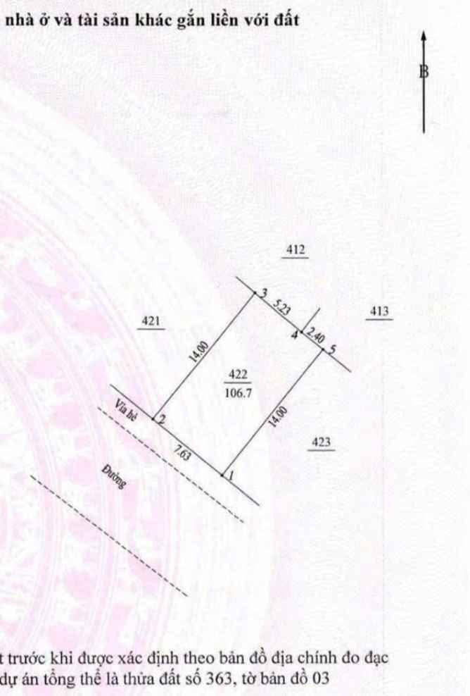 Đất dịch vụ Di Trạch, Hoài Đức 106.7m² - Mặt tiền rộng, vị trí đẹp!
