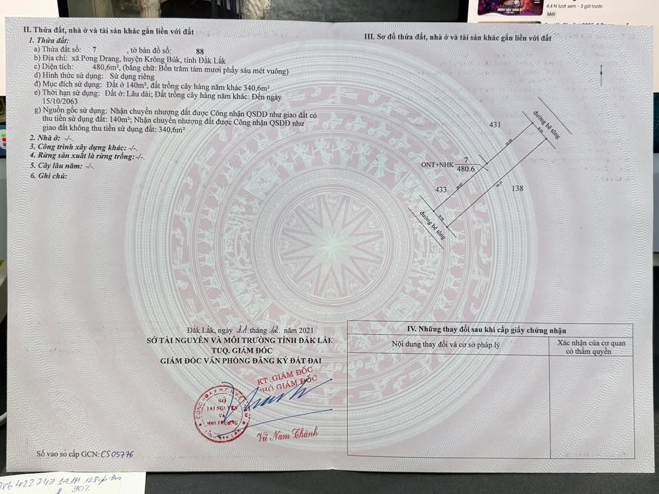 Đất nền chính chủ 478m² tại đường Ngô Quyền, Krông Búk - Cơ hội đầu tư tuyệt vời!