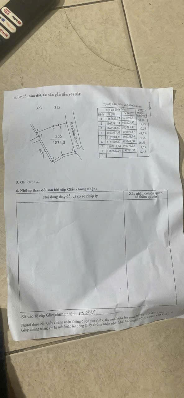 Đất phân lô Mỹ Lệ, Cần Đước 1800m² giá 7.2 tỷ - Cơ hội đầu tư tuyệt vời!