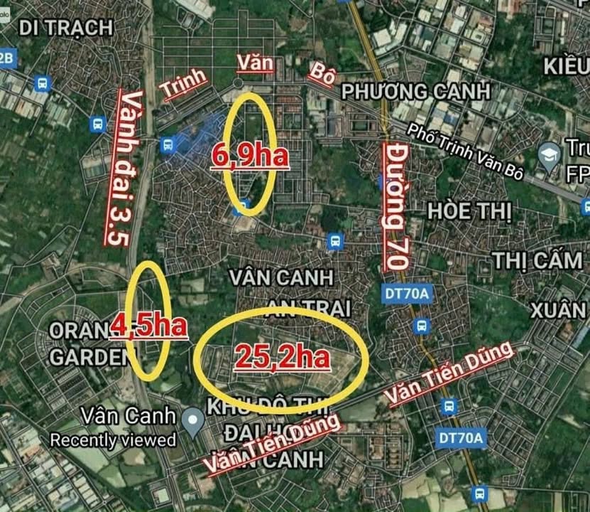 Đất dịch vụ Vân Canh Hoài Đức 50m² - Giá đầu tư hấp dẫn, ô tô tránh thoải mái!