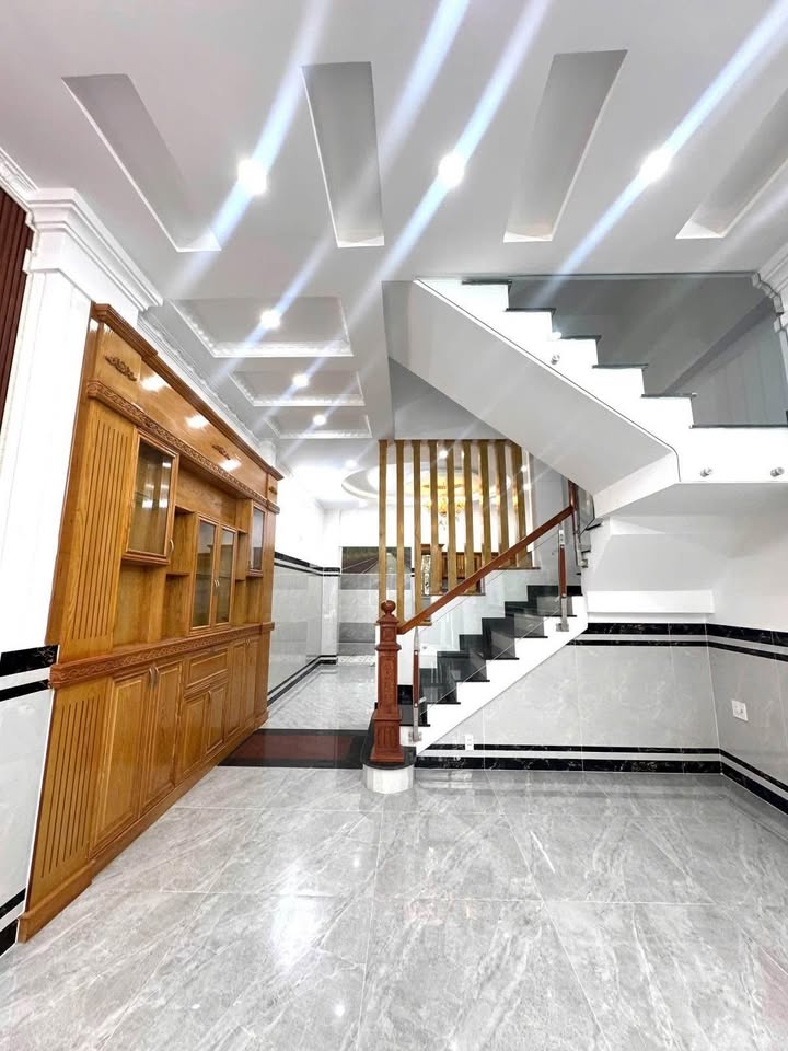 Nhà 4 Tầng Mái Thái Hiện Đại Hẻm 8m Ô Tô Ngủ Trong Nhà - Lê Văn Khương, Hiệp Thành, Q12 Giá 5.85 Tỷ