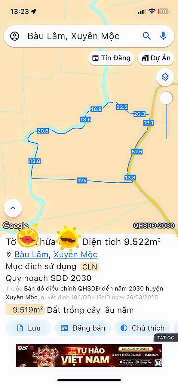 Đất nông nghiệp Bàu Lâm 3420m² giá 3 tỷ - Đất trồng tiêu sẵn sàng giao dịch!