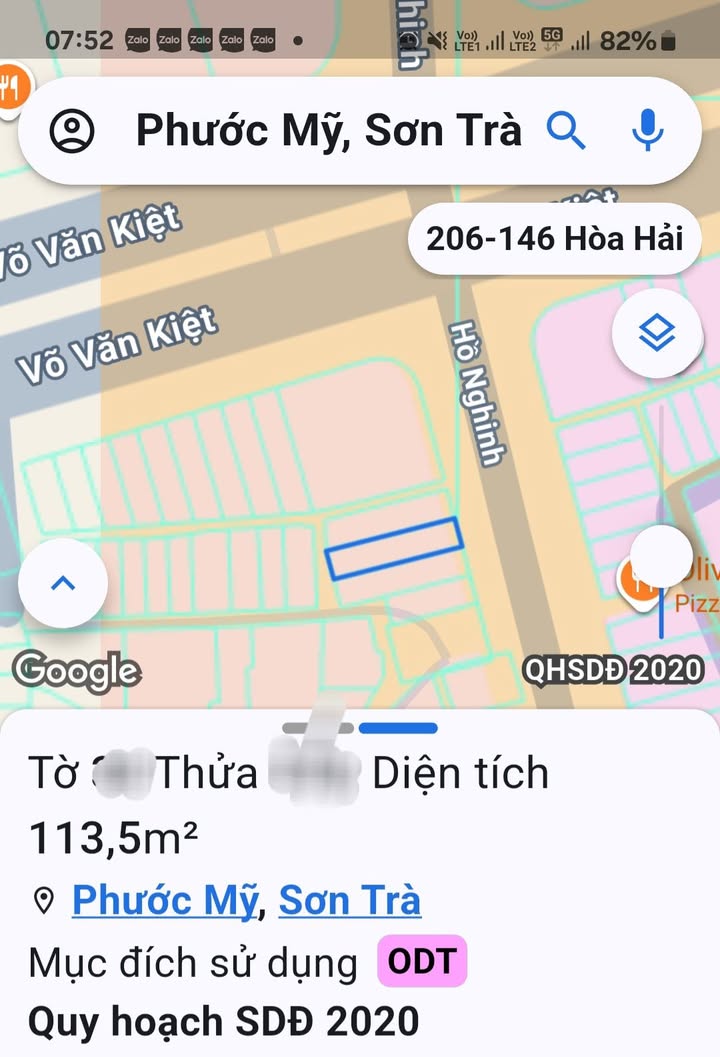 Đất mặt tiền Hồ Nghinh, Đà Nẵng 113.5m² giá 30 tỷ - Vị trí đắc địa sát góc Võ Văn Kiệt!