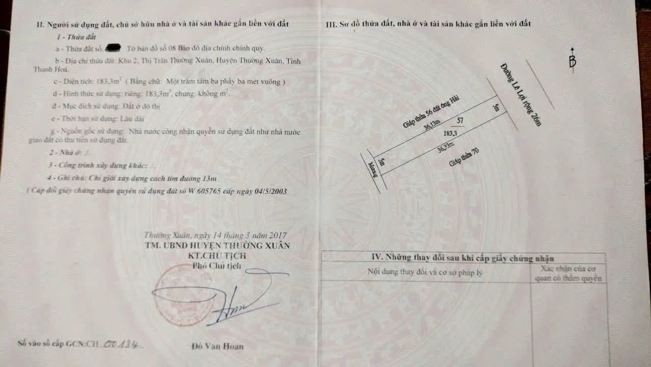 Bán nhà 2 tầng mặt tiền Quốc lộ 47, Thường Xuân, 180m² chỉ 3 tỷ - Cơ hội đầu tư tuyệt vời!