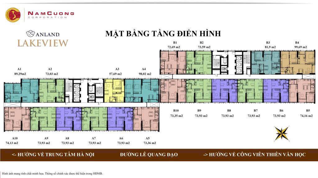 Căn hộ Anland Lakeview Dương Nội 90m² giá 7 tỷ - Thiết kế góc đẹp, full nội thất!