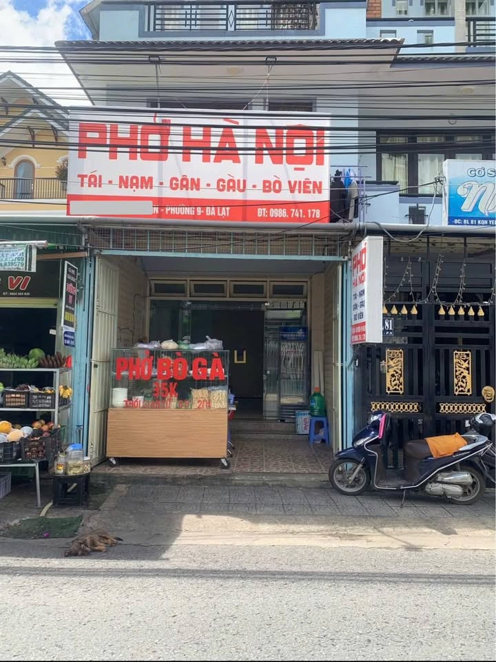 Cho thuê mặt bằng kinh doanh đường Yersin, Đà Lạt 75m² - Gần khu vực sầm uất!