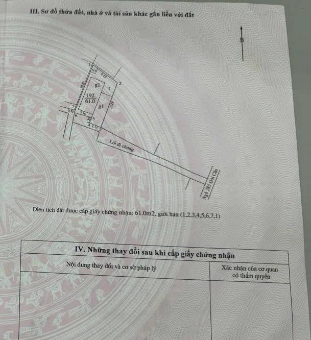 Bán đất có nhà cấp 4 tại Đội Cấn 61m² giá 10 tỷ - Đầu tư sinh lời ngay!