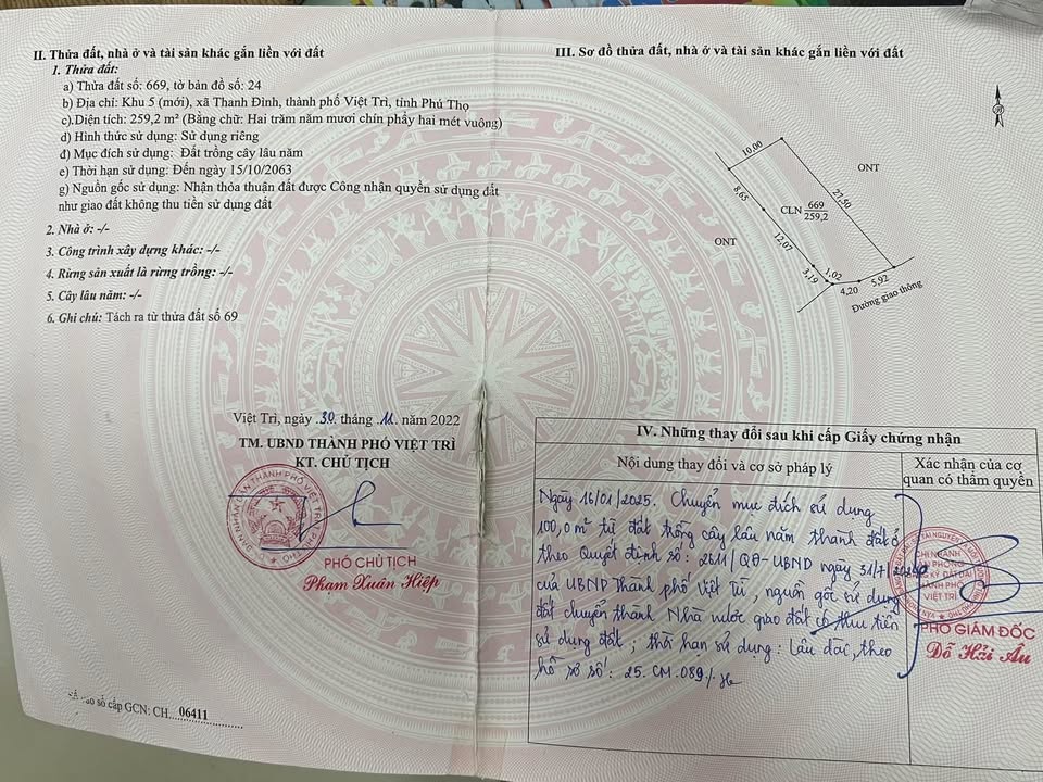 Đất nền 259m² tại khu 5 Thanh Đình Hy Cương - Đầu tư sinh lời hấp dẫn!