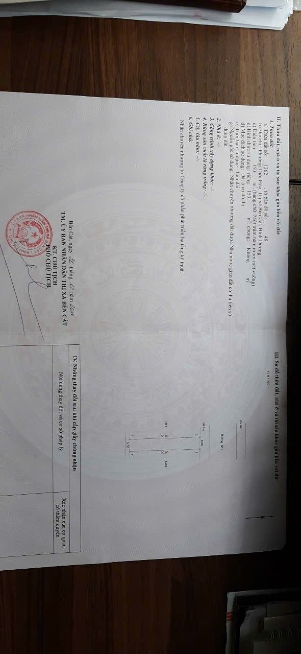 Đất nền Hòa Lợi, Bến Cát 150m² giá 1.78 tỷ - Đầu tư sinh lời cao!