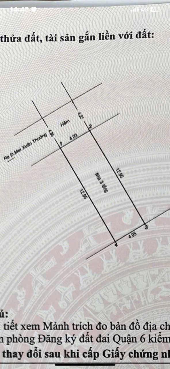 Nhà bán quận 6 đường Mai Xuân Thưởng 52m² giá 7.9 tỷ - Kiên cố, tiện nghi, gần trung tâm!