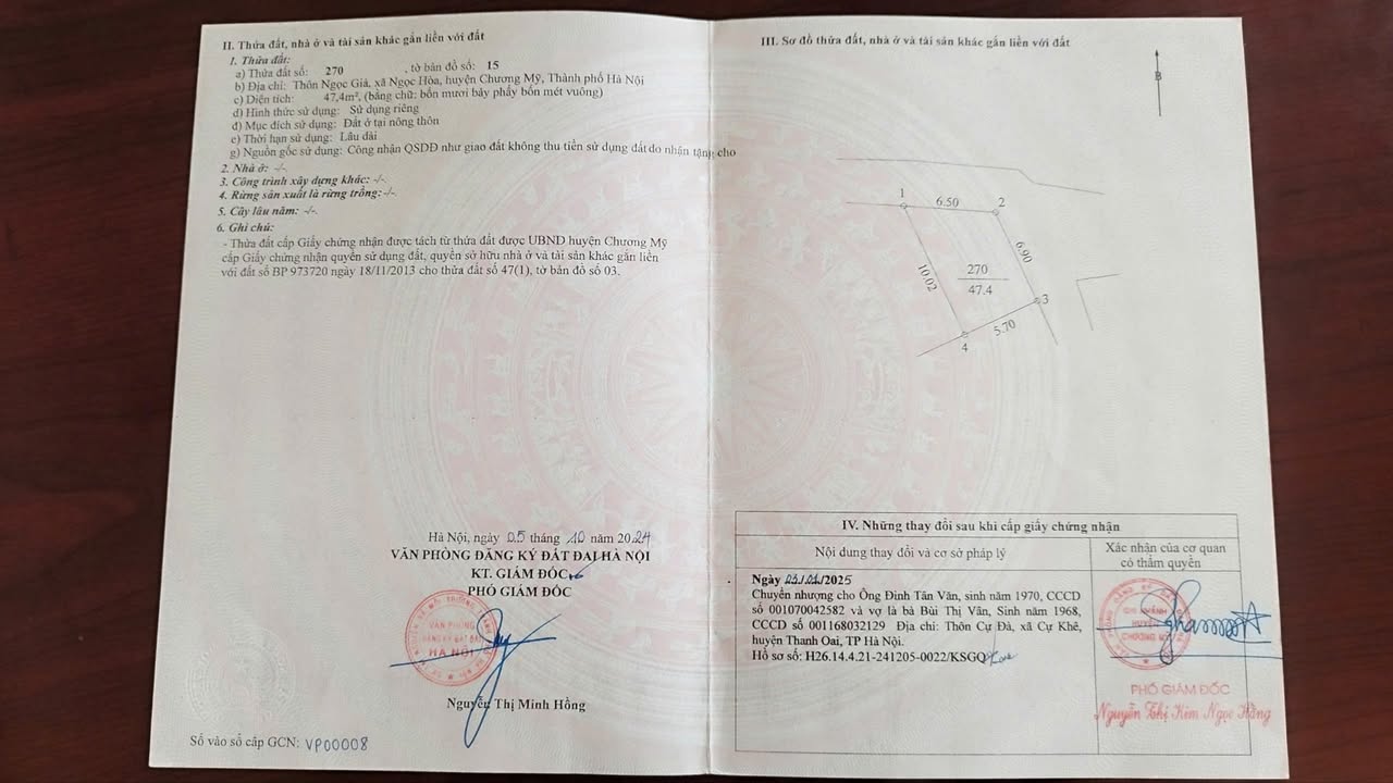 Đất nền Chương Mỹ 47m² giá 3 tỷ - Lô góc 2 mặt đường rộng rãi!