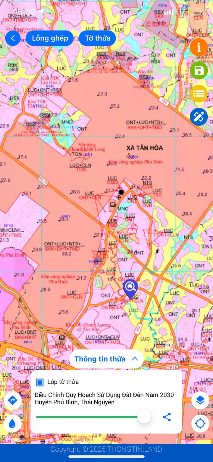 Lô đất Tân Hòa, Phú Bình 200m² - Sổ đỏ chính chủ, đầu tư sinh lời!