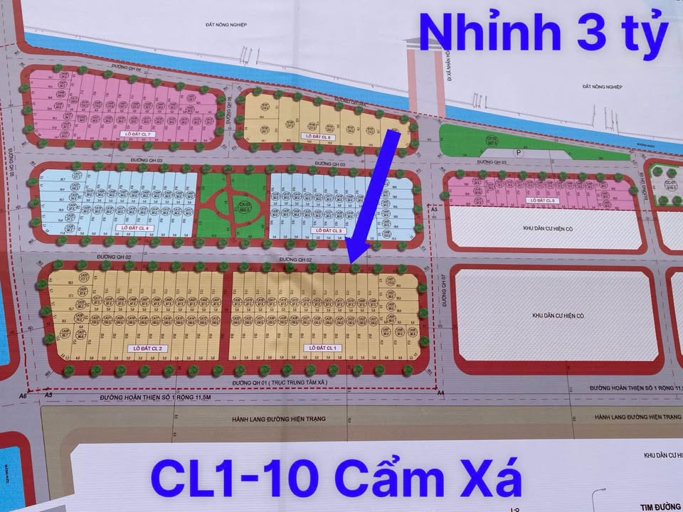Đất nền CL1-10 Giãn Dân Cẩm Xá - Mỹ Hào, 87.5m² giá rẻ hơn 400 triệu
