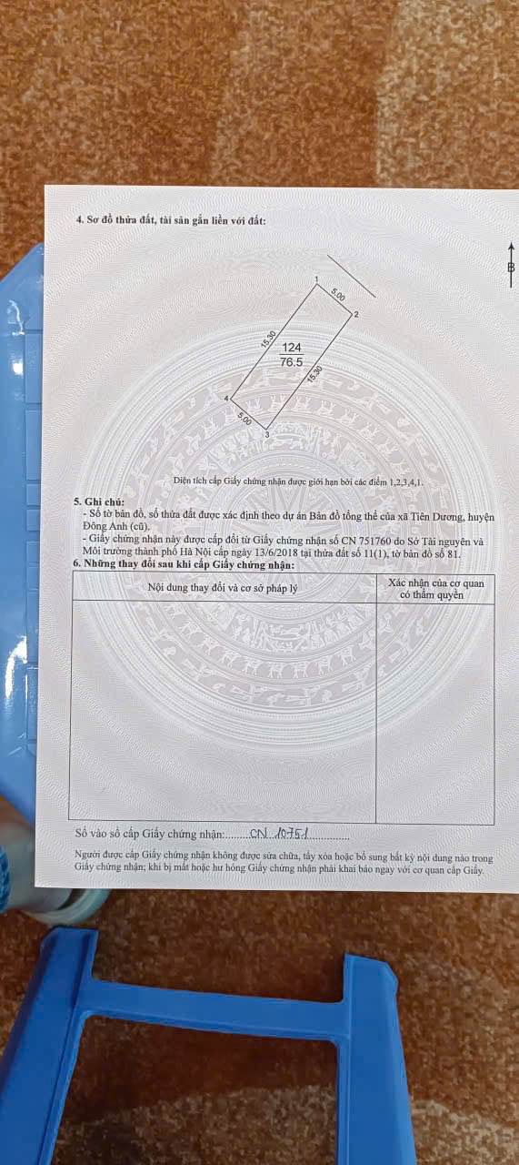 Đất thổ cư 76.5m² tại Thôn Lễ Pháp, Đông Anh - Giá cực tốt!