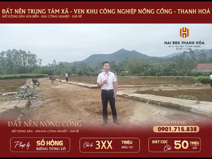 Đất nền Công Liêm Nông Cống 165m² chỉ 300 triệu - Đầu tư sinh lời vượt trội!