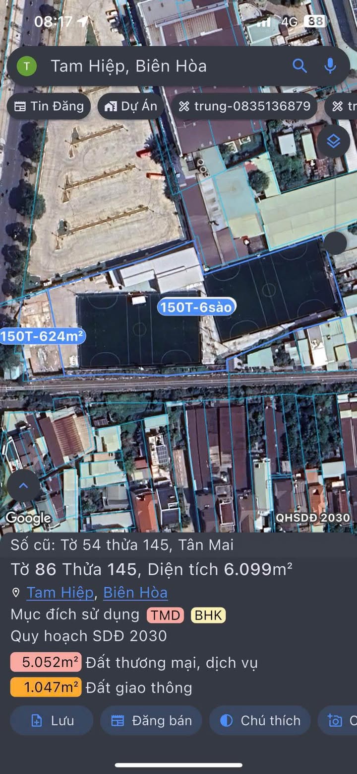 Đất mặt tiền Dương Tử Giang Biên Hòa 6.700m² giá 150 tỷ - Tiềm năng phát triển đột phá!