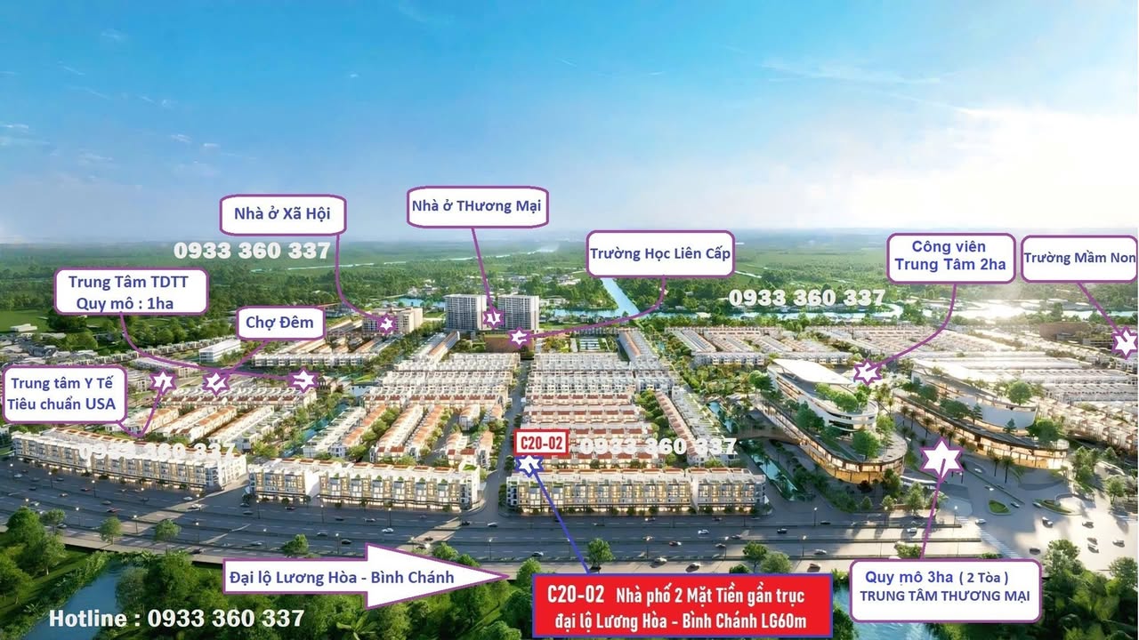 Shophouse 2 mặt tiền Lương Hoà, Bình Chánh 90m² giá 4.6 tỷ - Cơ hội đầu tư tuyệt vời!