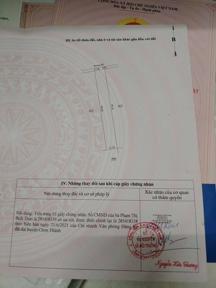 Đất nền Minh Thắng, Chơn Thành 990m² - Giá chỉ 900 triệu, đầu tư sinh lời!