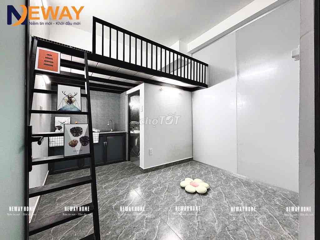 Căn hộ dịch vụ Duplex Âu Cơ, Tân Phú 25m² giá 3.8 triệu - Sang xịn, full nội thất!