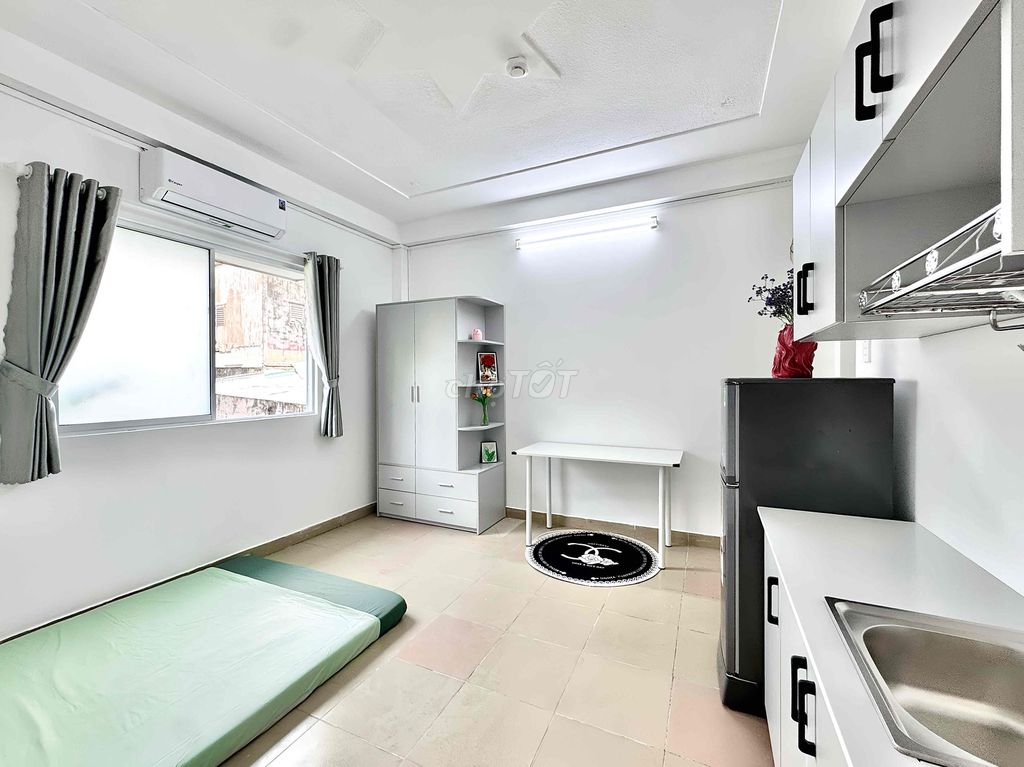 🔥 Mặt tiền đường lớn ngay chợ Bà Chiểu 20m² giá 5.1 triệu - Nội thất mới, an ninh 24/24!