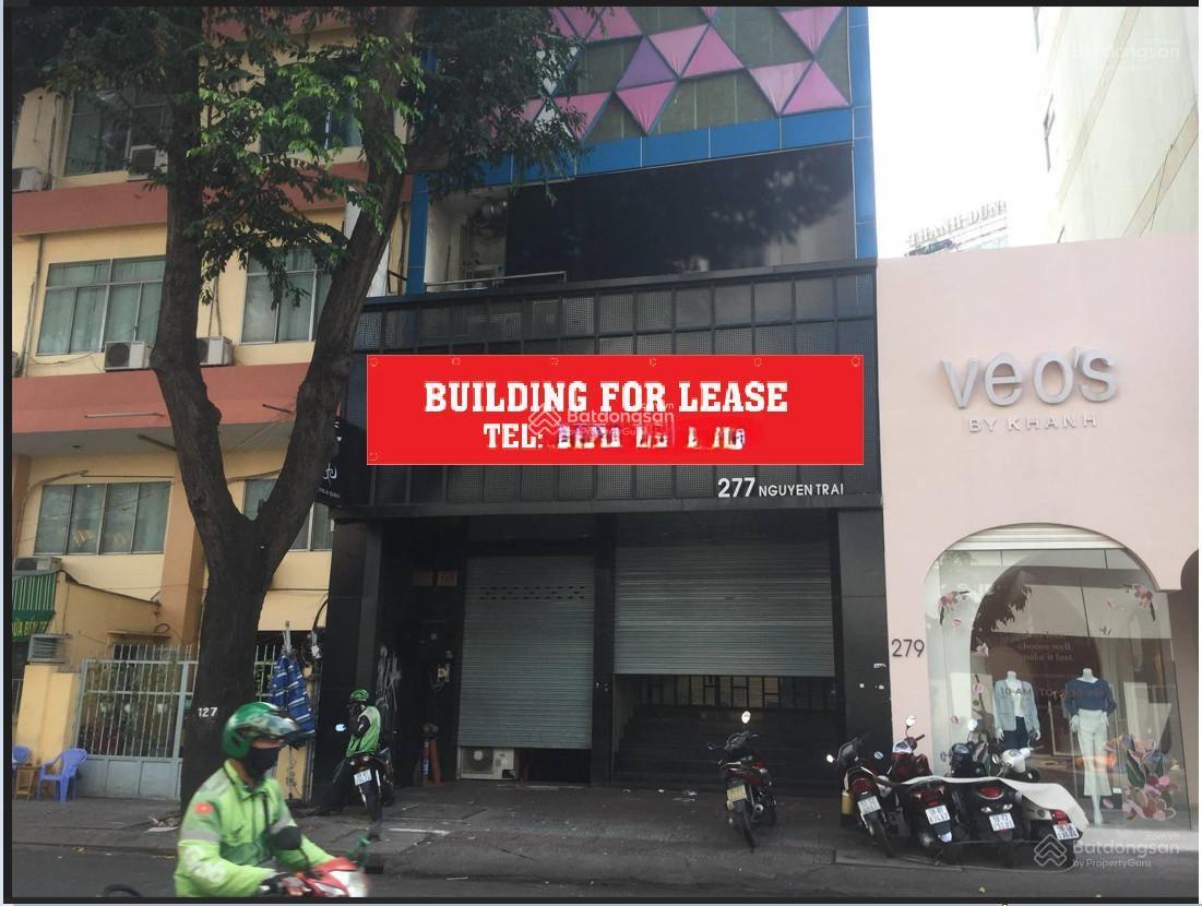 Cho thuê tòa nhà cao cấp 277 Nguyễn Trãi, P Nguyễn Cư Trinh Q1 - Vị trí đắc địa, kinh doanh sầm uất!
