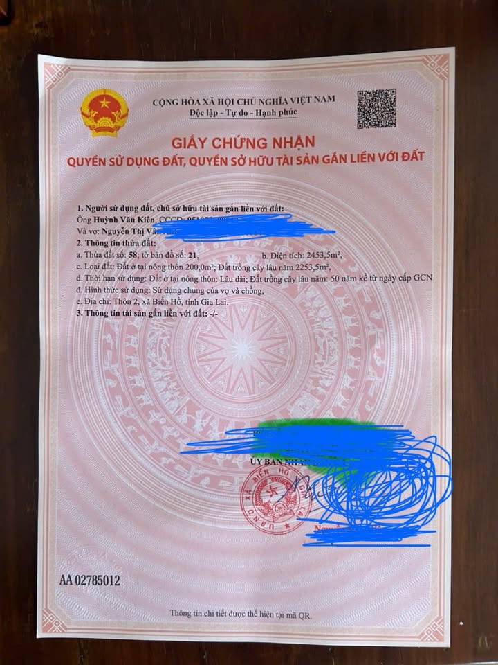 Đất thổ cư 2625m² tại Biển Hồ, Pleiku - Giá chỉ 96.25 tỷ, cơ hội đầu tư tuyệt vời!