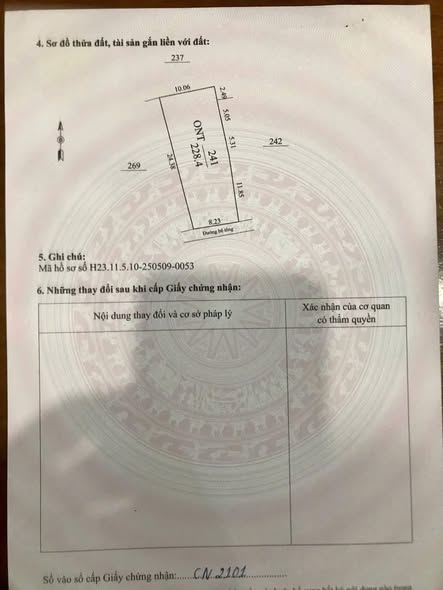 Đất thổ cư 228m² Hiệp Cát, Nam Sách chỉ 1.1 tỷ - Sổ đỏ chính chủ!