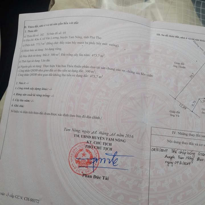 Đất nền Vạn Xuân, Tam Nông 773m² chỉ 600 triệu - Cơ hội đầu tư tuyệt vời!