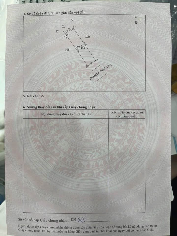 Bán đất mặt phố Lê Thánh Tông 46m² giá 4 tỷ - Kinh doanh siêu lợi nhuận!