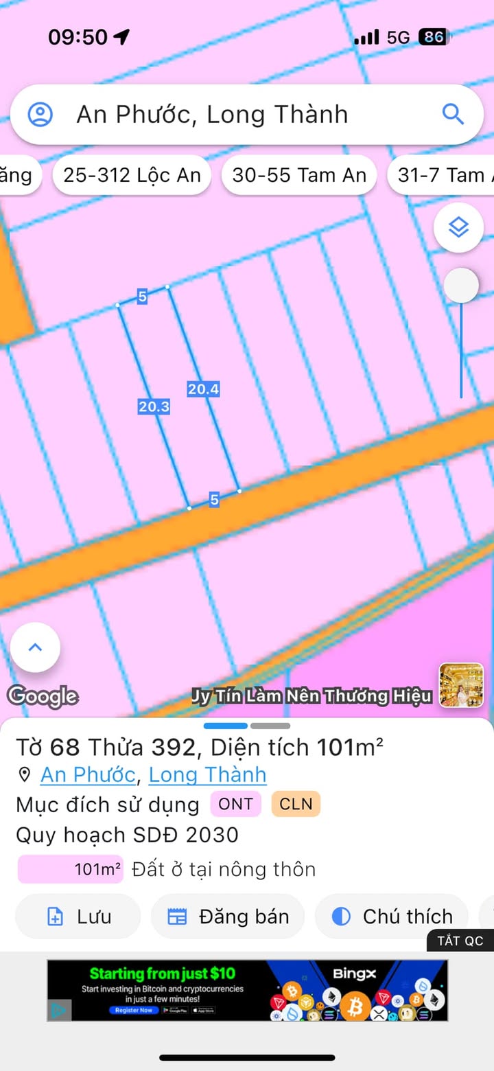 Đất nền ấp 3 An Phước, Long Thành 100m² giá 2.1 tỷ - Cơ hội đầu tư tuyệt vời!