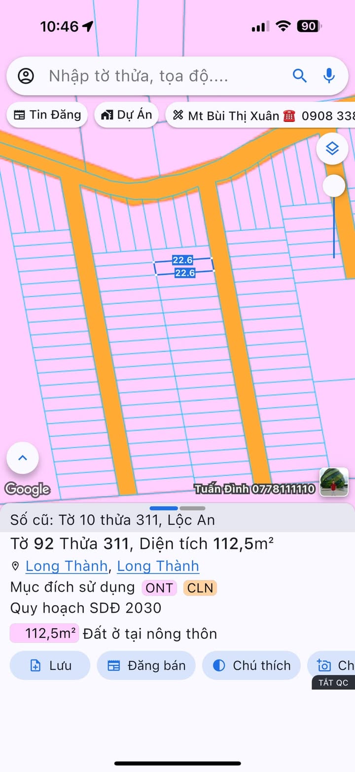 Đất nền Lộc An Long Thành 115m² giá chỉ 1 tỷ - Sổ đỏ chính chủ, bớt lộc cho khách thiện chí!