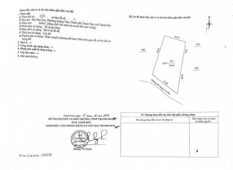 Đất thổ cư 360m² phường Quảng Phú giá 2 tỷ - Cơ hội đầu tư vàng!