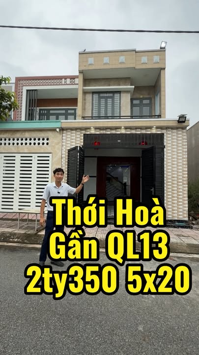 Nhà bán Thới Hòa, Thuận An 100m² giá 2.35 tỷ - Hướng Tây Bắc, sổ hồng chính chủ!