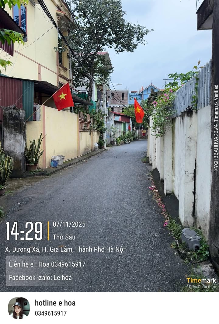 Đất nền Dương Xá, Gia Lâm 60.5m² giá 4 tỷ - Mặt tiền 4.2m, nở hậu thuận lợi!