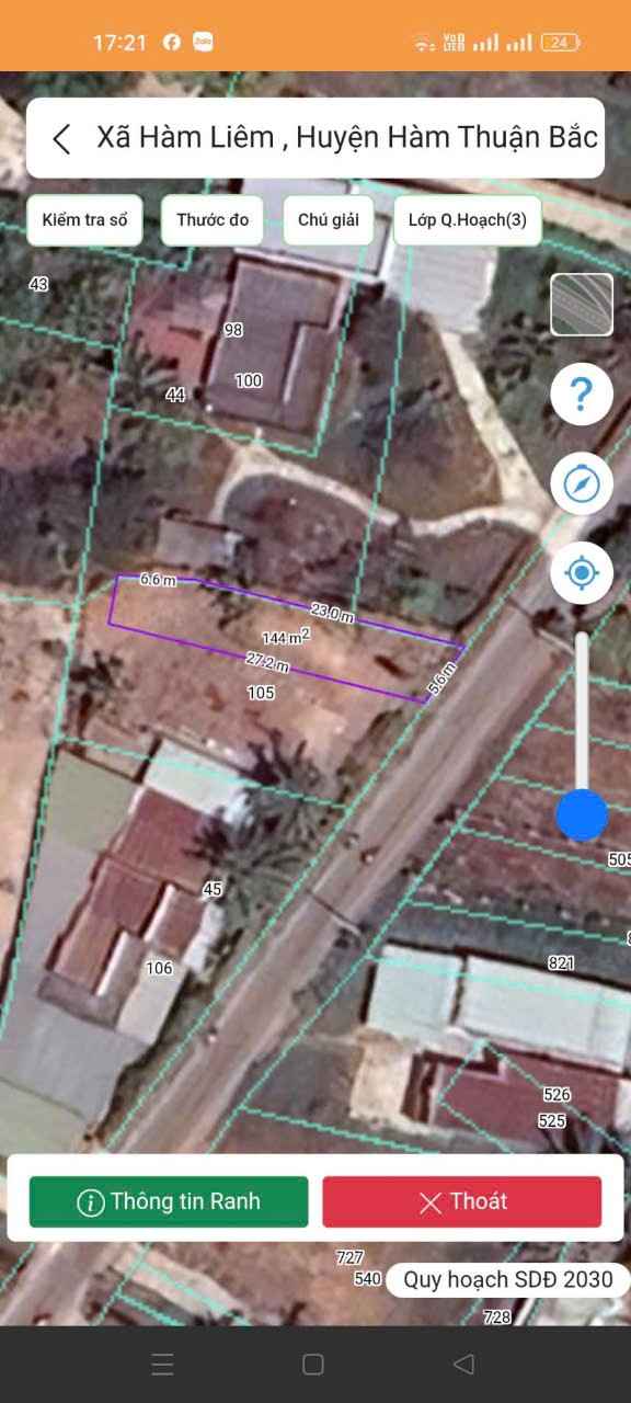 Đất thổ cư mặt tiền Ngô Đức Tốn, xã Hàm Liêm, 144m² giá 800 triệu - Sổ đỏ chính chủ!