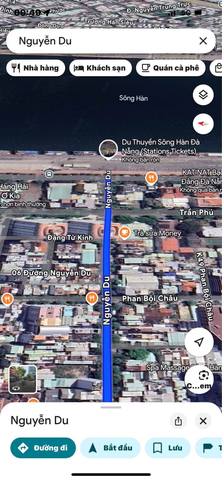 Đất mặt tiền đường Nguyễn Du, quận Hải Châu 368m² giá 30 tỷ - Đầu tư sinh lời cao!