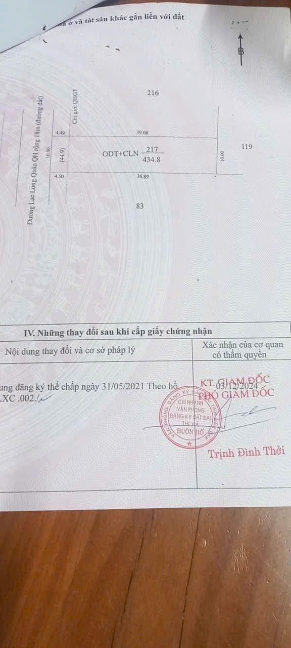 Đất nền chính chủ 400m² mặt tiền đường Lạc Long Quân - Giá chỉ 2.55 tỷ!