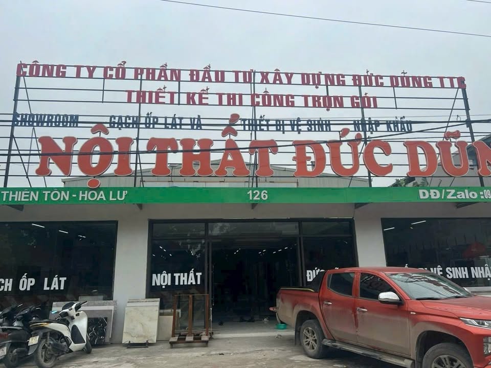 Cho thuê mặt bằng mặt đường QL1A, Hoa Lư, Ninh Bình - Diện tích 600m², giá 19 triệu/tháng!