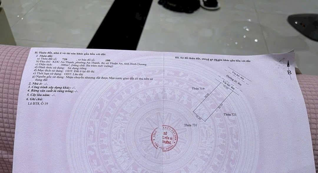 Đất nền KDC An Thạnh, Tân Phú 300m² giá chỉ 6.65 tỷ - Cơ hội đầu tư tuyệt vời!