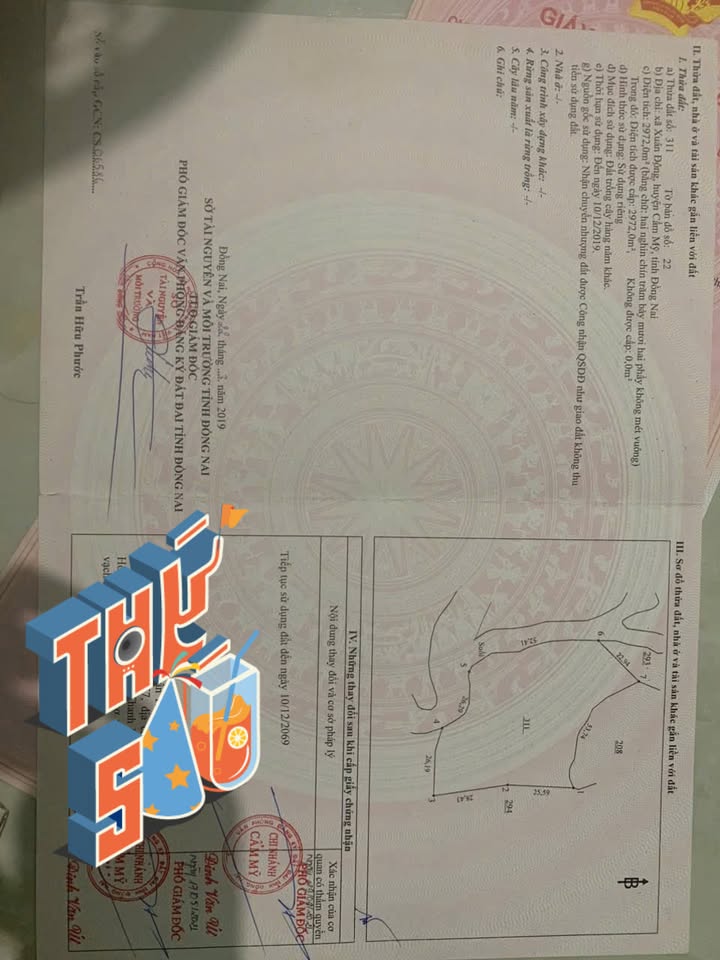 Đất nền Cẩm Mỹ, Đồng Nai 5800m² giá 2.03 tỷ - Cơ hội đầu tư cực hấp dẫn!