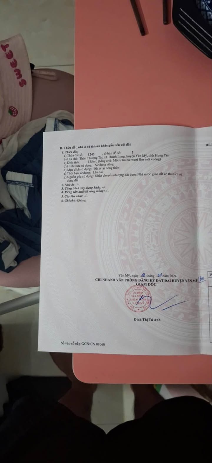 Đất nền góc 2 mặt tiền tại xã Thanh Long, 135m² giá chỉ 5 tỷ - Cơ hội đầu tư tuyệt vời!