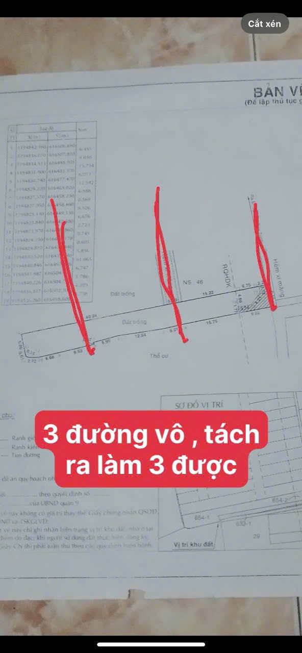 Đất nền Long Trường 458m² giá 11 tỷ - Khu dân cư hiện hữu, 3 mặt thoáng!