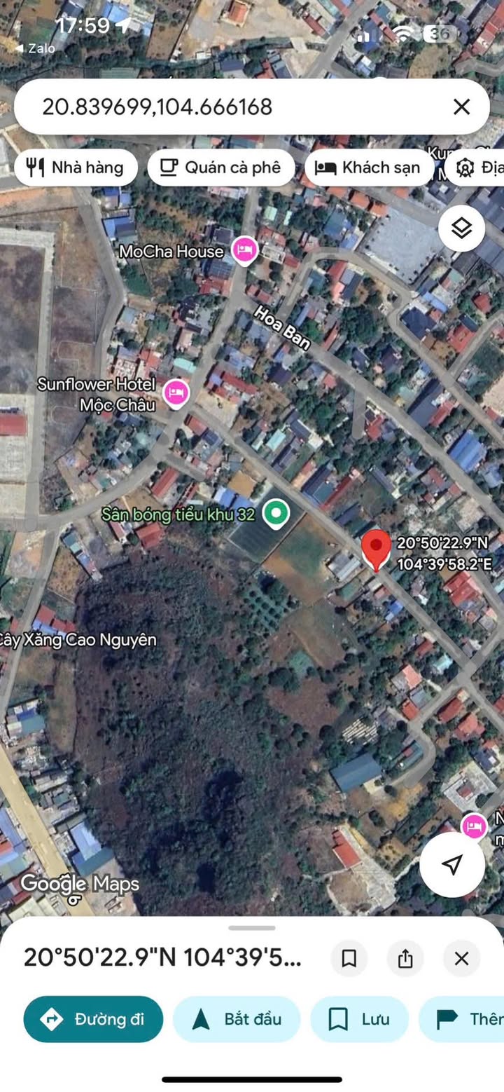 Đất thổ cư Nông Trường Mộc Châu 213m² - Vị trí đẹp, tiện ích đầy đủ!