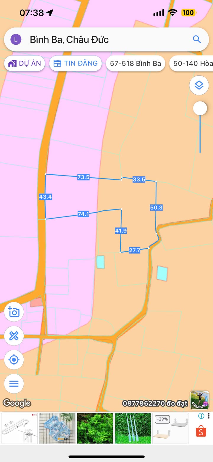 Đất 4 sào Bình Ba, Châu Đức - Giá 5.86 tỷ - Pháp lý rõ ràng, đầu tư sinh lời!