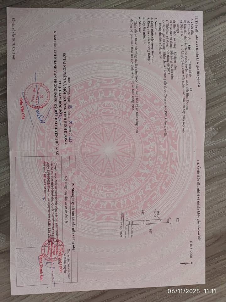 Đất nền Bến Cát 1120m² giá 4 tỷ - Kinh doanh đa ngành nghề