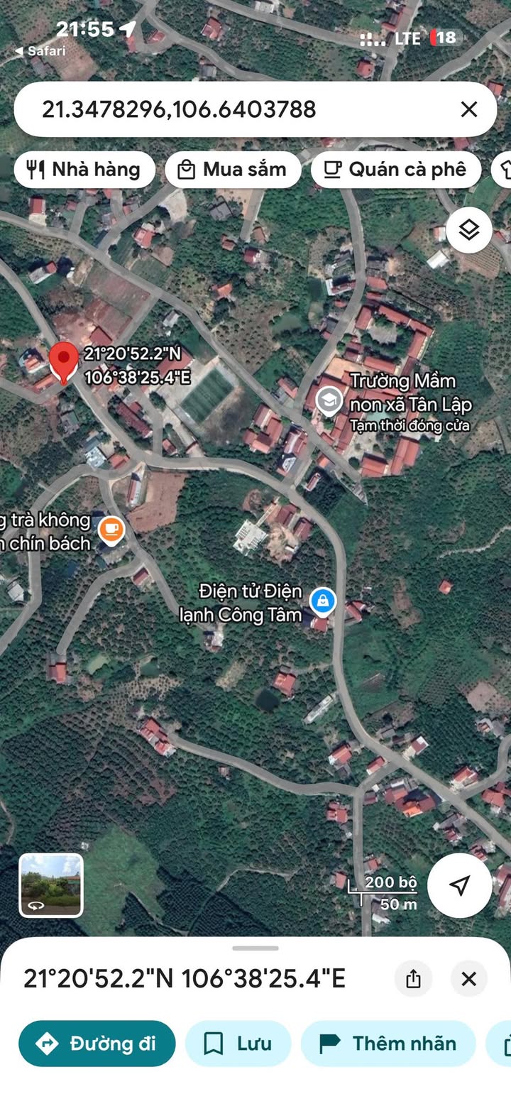 Đất thổ cư 70m² tại xã Tân Lập, Lục Ngạn - Đầu tư sinh lời hấp dẫn!